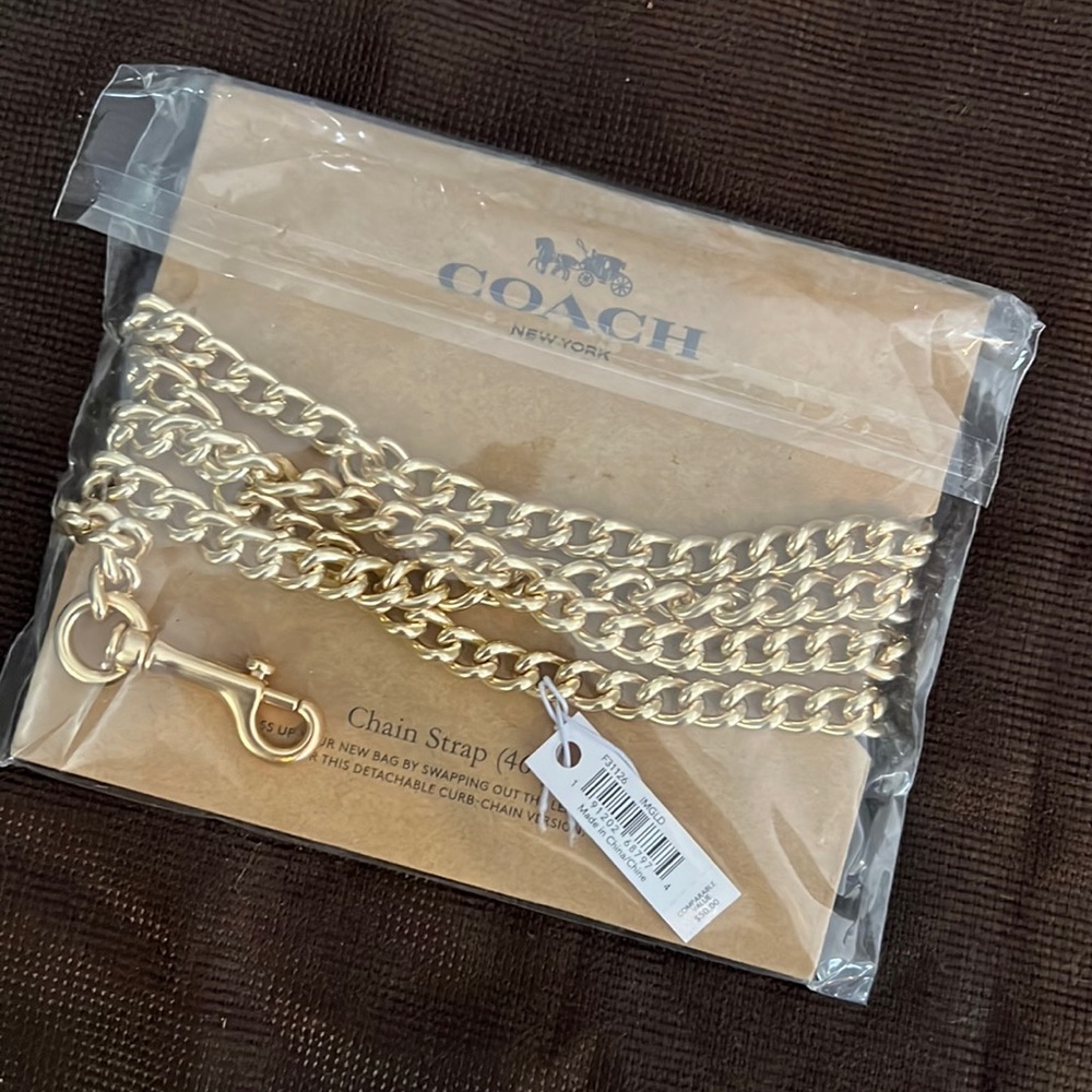 Coach chain strap